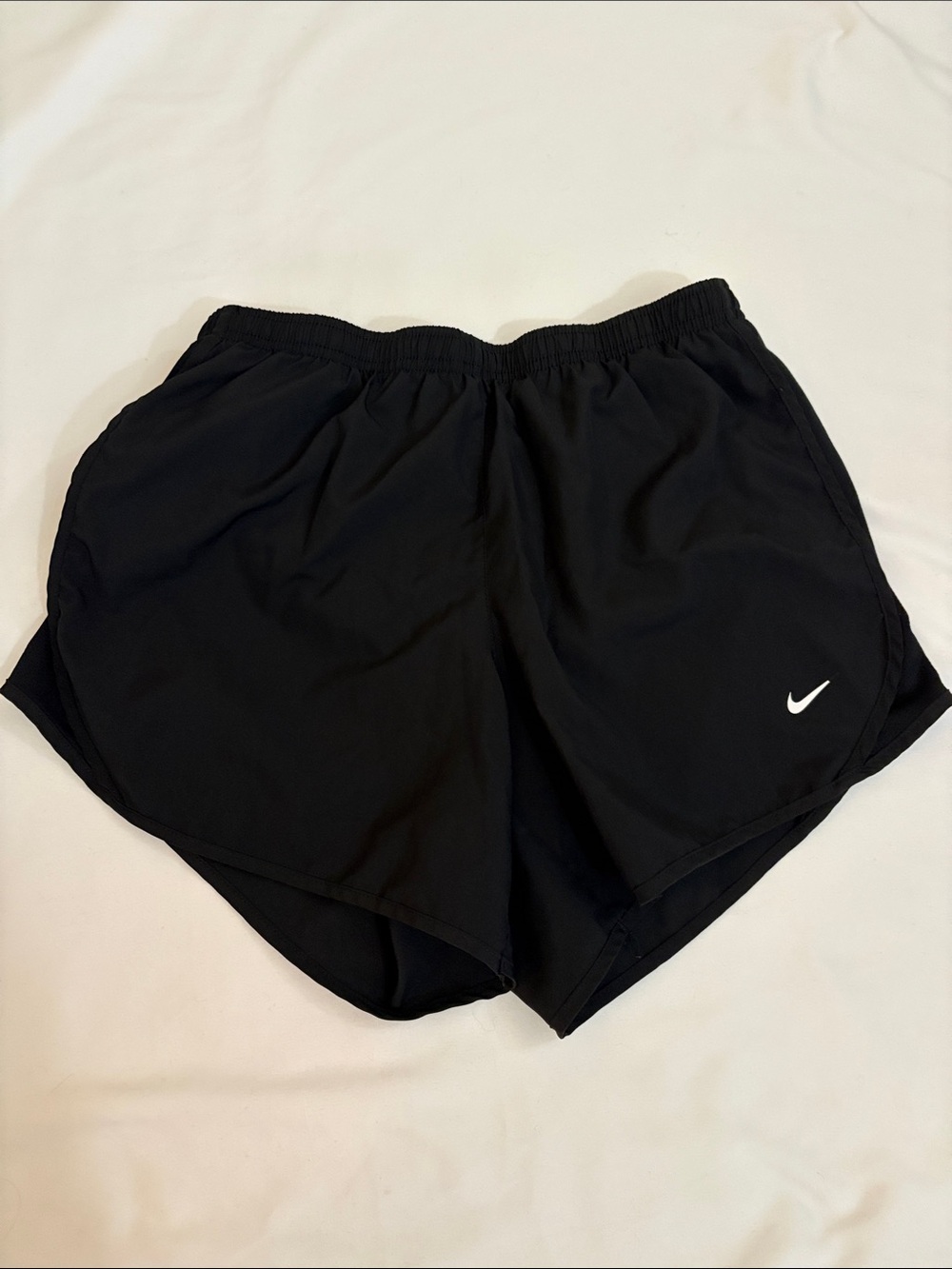 Nike Black Kids Athletic Shorts with White Swoosh